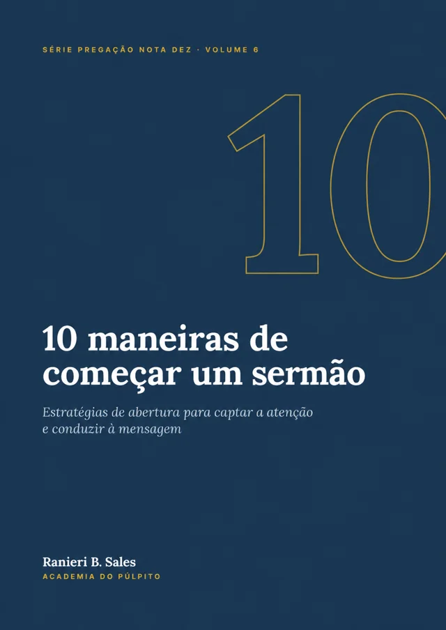 Capa: 10 maneiras de começar um sermão