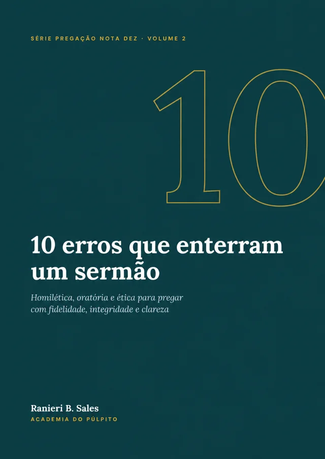 Capa: 10 erros que enterram um sermão