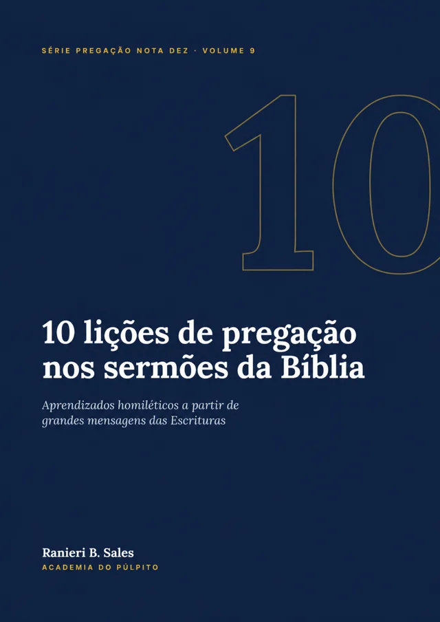 Capa: 10 lições de pregação nos sermões da Bíblia